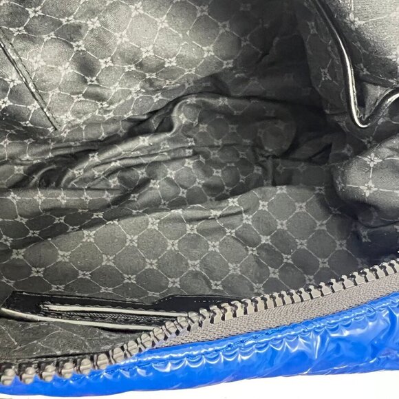 BCBGeneration Blue Quilted Puffer Hobo Bag 2 in 1 Chain Strap Shoulder Bag - Picture 10 of 11